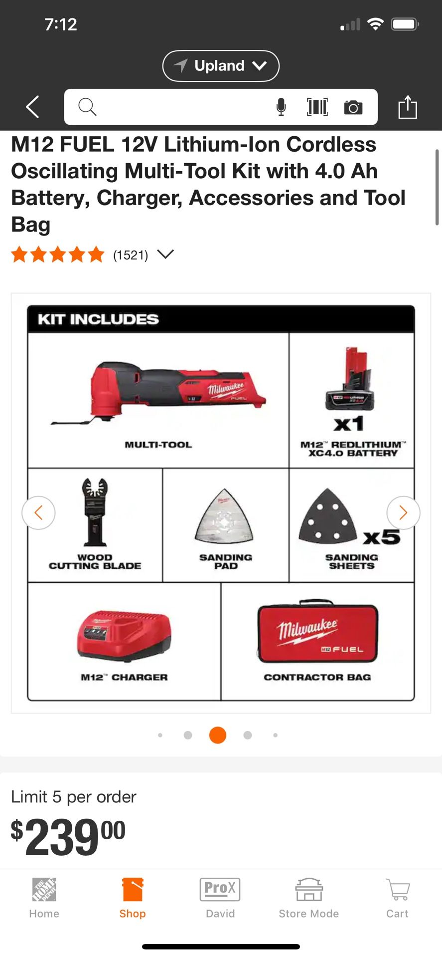 Milwaukee M12 FUEL Multi-Tool Kit with 4.0 Ah Battery