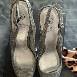 Adrianna Papell Silver Heels