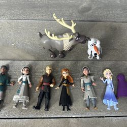 Disney Frozen 2 Mini 3” Doll Figure Lot Elsa Anna Kristoff Olaf Sven Ryder