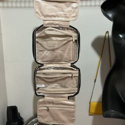 Black Quilted Toiletry bag hanging brand new