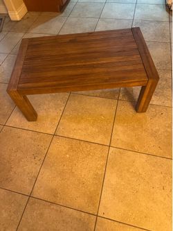 Pair of Rustic Solid Wood Coffee/Side Tables