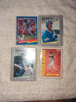 Jose Canseco And Ken Griffy Jr Card Bundle