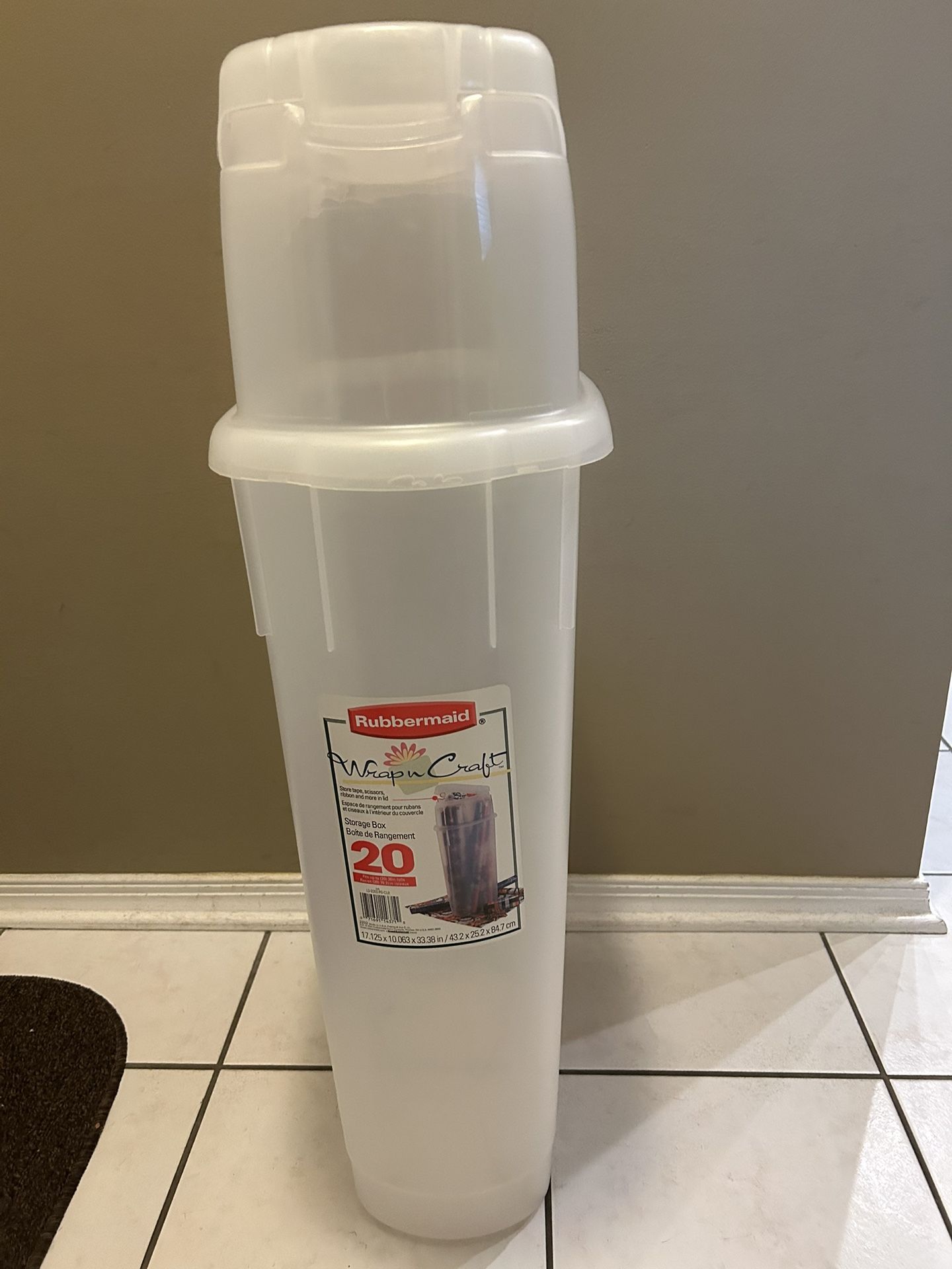 Wrapping Paper Storage Container