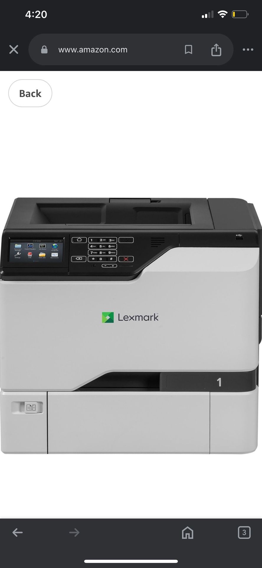 Lexmark CS725 CS725de Desktop Laser Printer