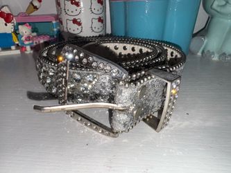 Silver Beaded Belt