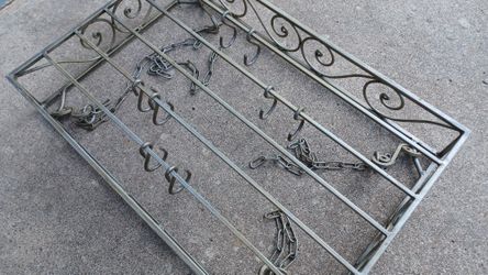 Hanging Pot Rack Nice Size Excellent Condition 