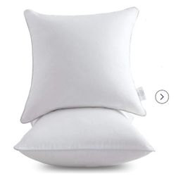 Oubonun 28 x 28 Pillow Inserts (Set of 2) - Euro Pillow Inserts with 100% Cotton Cover - 28 Inch Square Interior Sofa Pillow Inserts - Decorative Pill