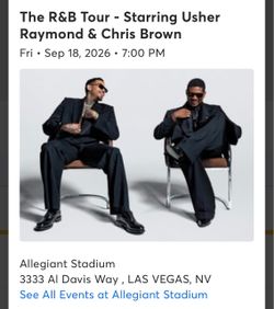 Usher & Chris Brown R&B Tour Concert Ticket