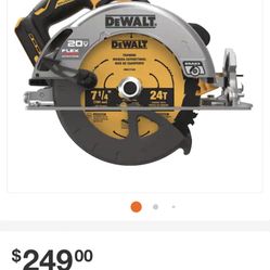 DEWALT 20V MAX Cordless Brushless 7-1/4 in. Circular Saw with FLEXVOLT ADVANTAGE (Tool Only)