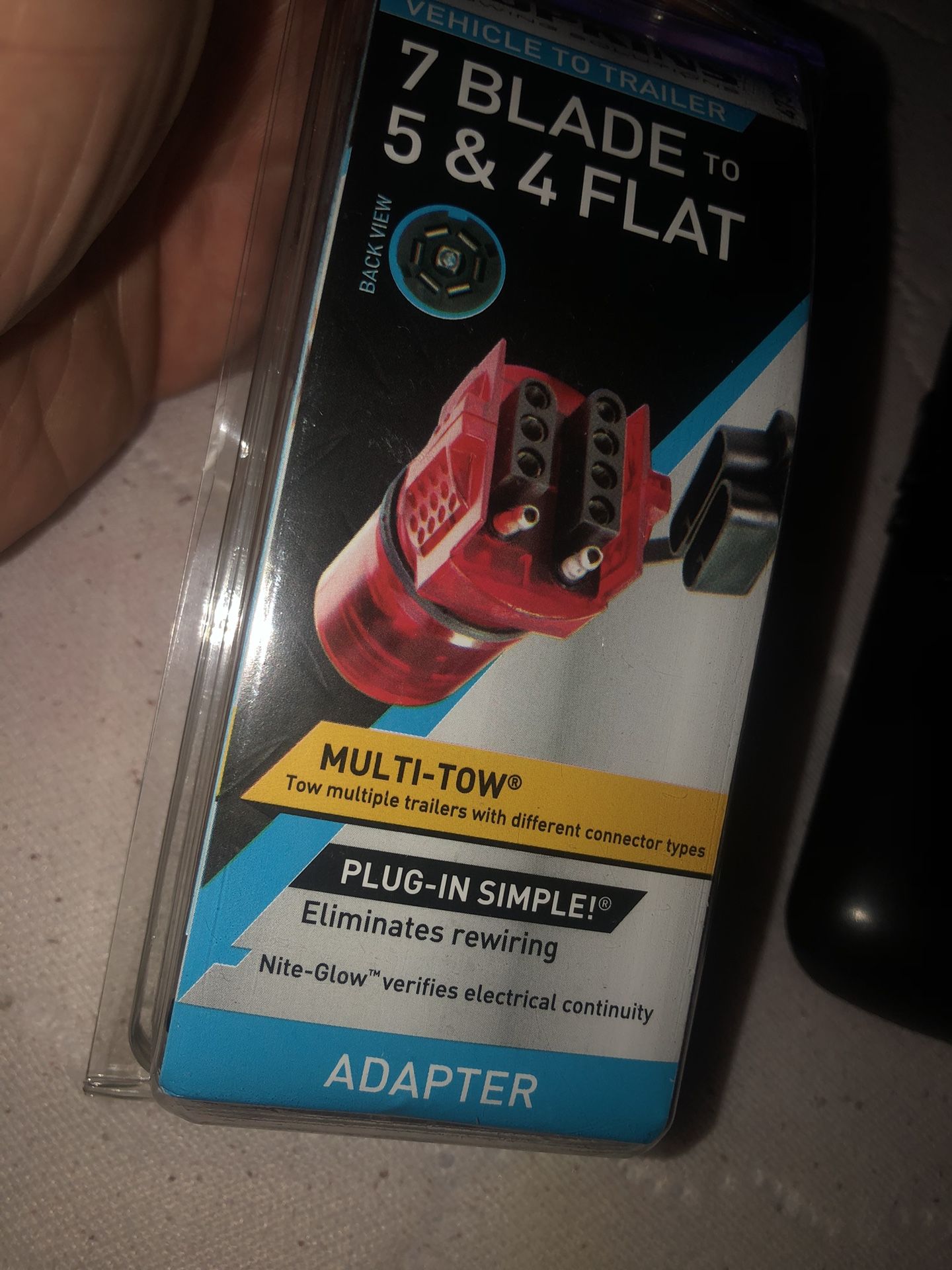 Hopkins Vehicle To Trailer adapter,  Grease Monkey gloves, Socket Adapters And Brand New Screws