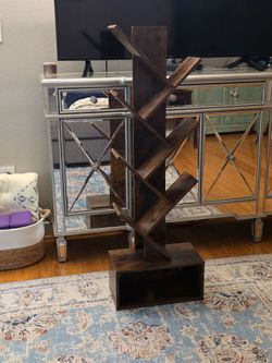 NEW Yoobure Tree Bookshelf - 6 Shelf Retro Floor Standing Bookcase