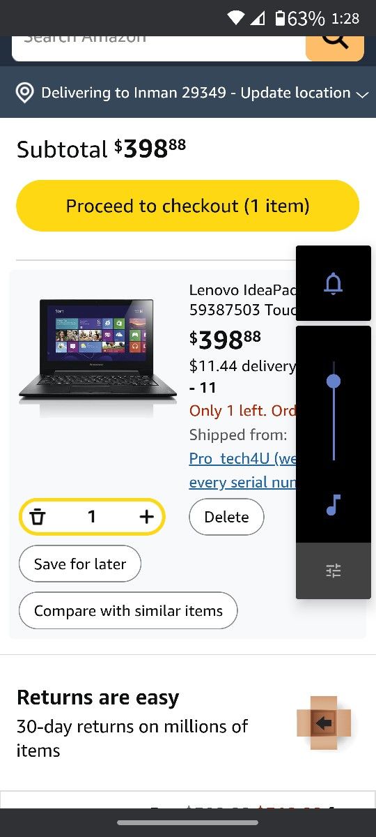 Lenovo IdeaPad Touchscreen