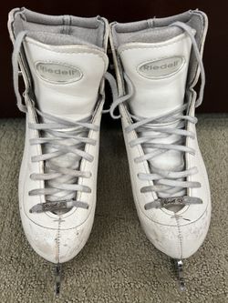 Riedell TS Ice Skating/Figure Skating Boots With MK Professional Freestyle Blades