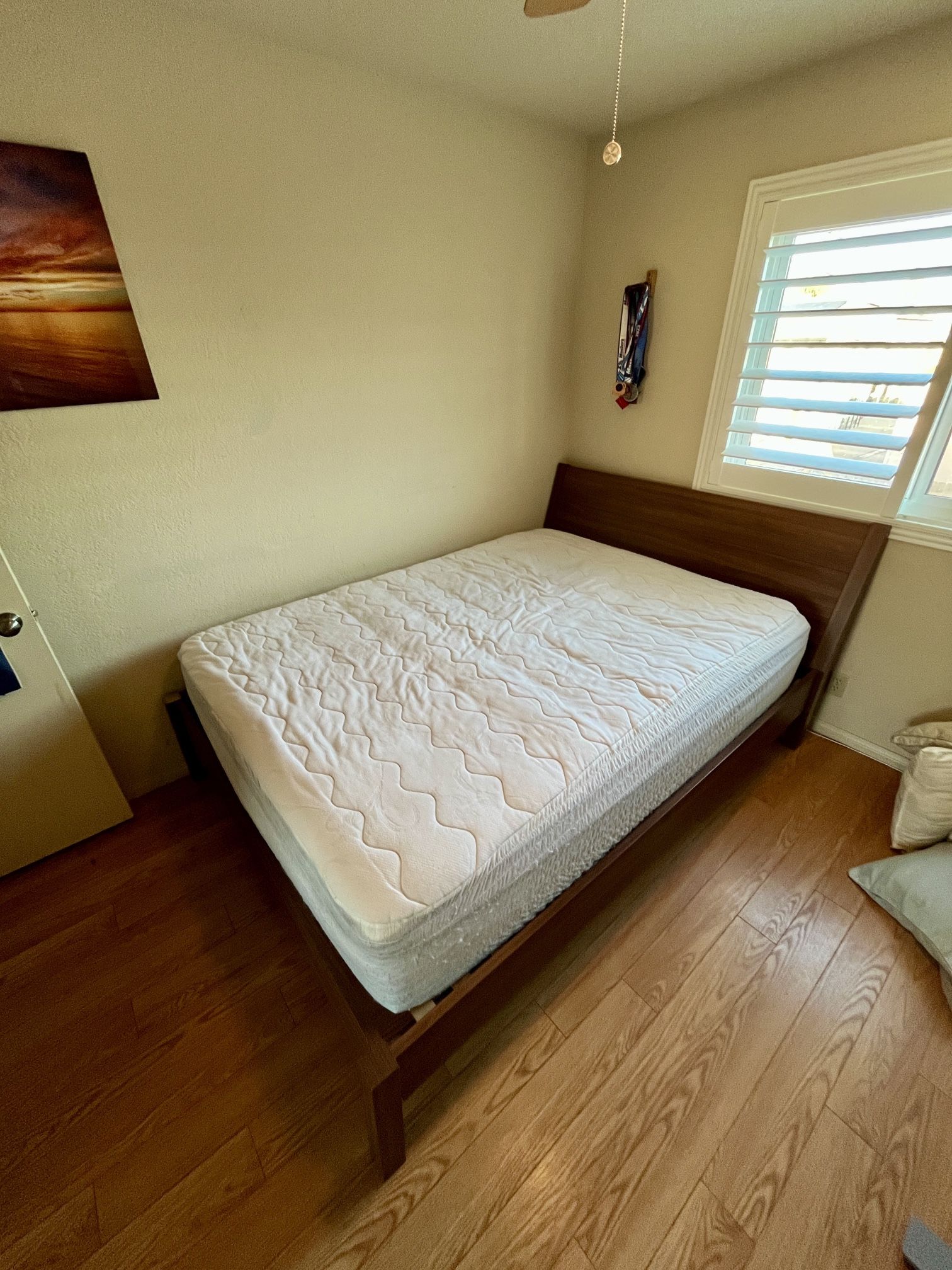 Queen Size mattress And Bed frame.