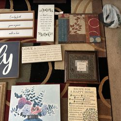 Household Decor Signs, Canvas 