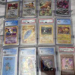 Pokemon/ Yugioh Graded Cards