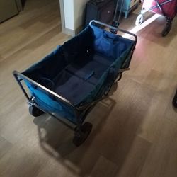 (ULINE) UTILITY CART BLUE.