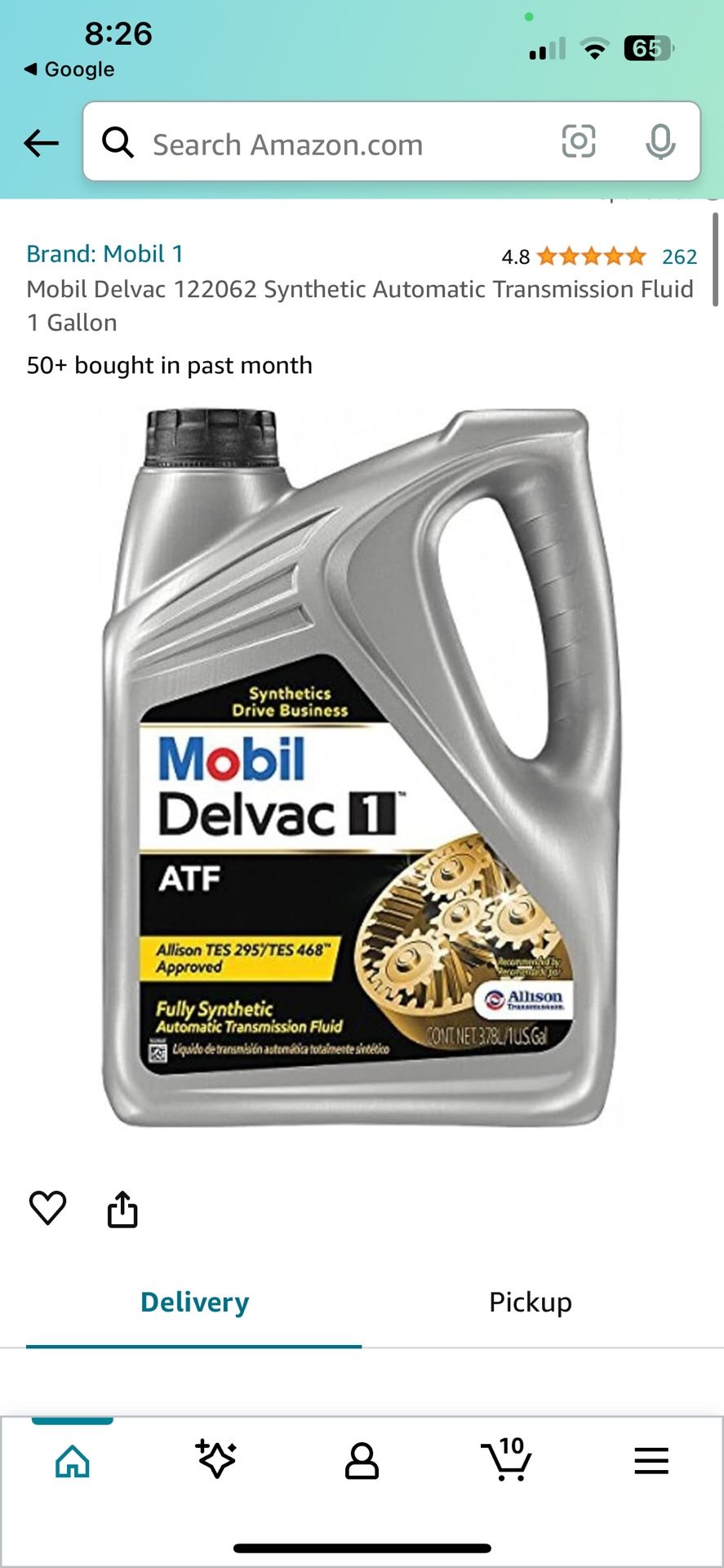 New Mobil Delvac 1 ATF Allison TES 295 TES 468