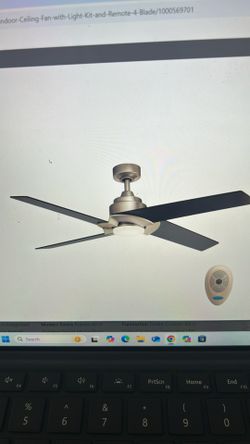 Kicker Malay 52-in Brushed Nickel Integrated LED Ceiling Fan With Light and Remote