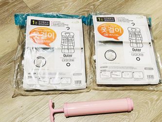 šļø Vacuum Storage Bags with Hand Pump ā 2 Pack