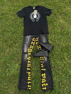 BAPE x golden jeans x  AF1