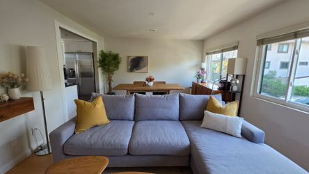 Interior Define Sloane Gray Sectional Sofa with Chaise - Excellent Condition