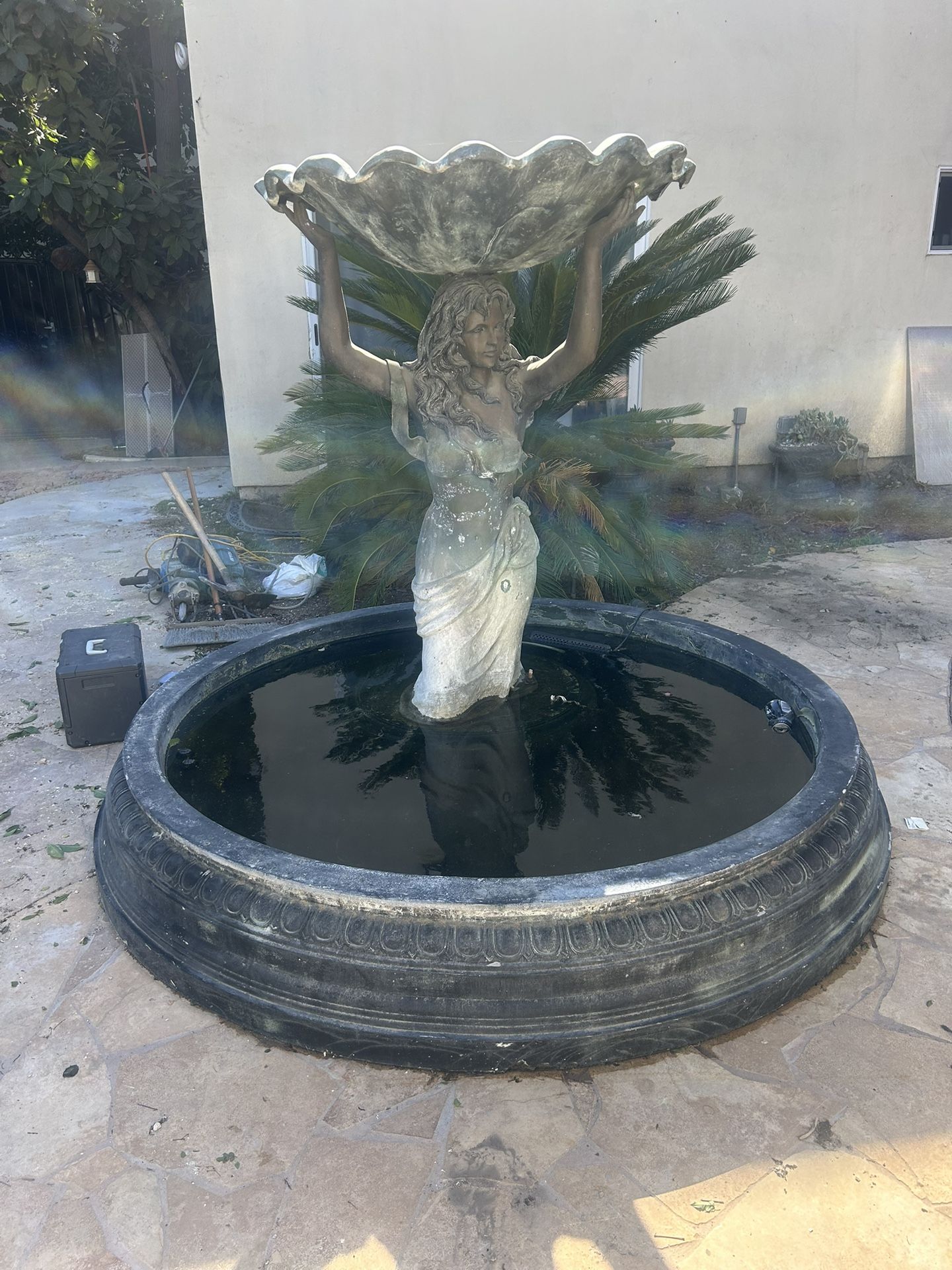Water Fountain With Statue