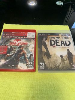 PS3 Games Lot – Dead Island GOTY & The Walking Dead