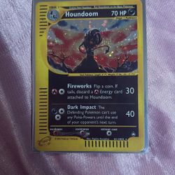 2002 Original Houndoom Pokemon Card E Reader 