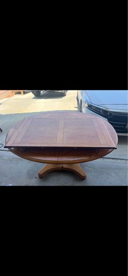 Wood dining table