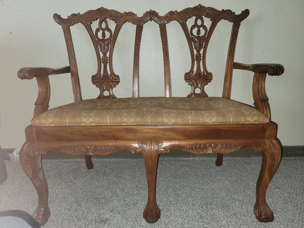 Antique Love Seat WWII Era