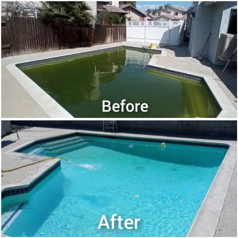 Pools Green To Clean.