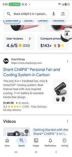 Shark chillpill 3-in-1 personal cooler