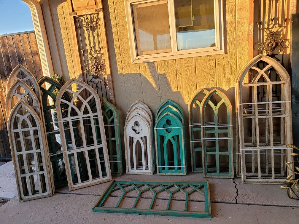 Home Decor Decorations Arches Pictures Signs Window Wreath Industrial Modern Mancave Arch Metal Wall Art