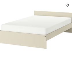 Used Ikea Gursken Bed Frame With Memory Foam Matress