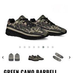 Men’s Size 9 Camo barbell Gym Shoes-NEW