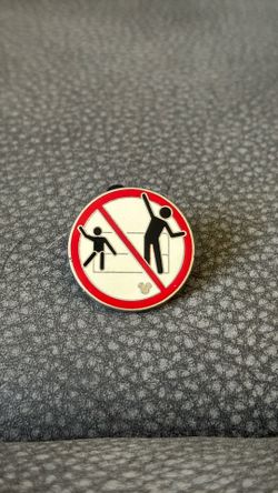 Disney Safety Sign For Ride Pin