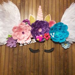 Flores de papel unicornio🌸🌺