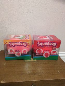 Squeezy peach and strawberry.   see description