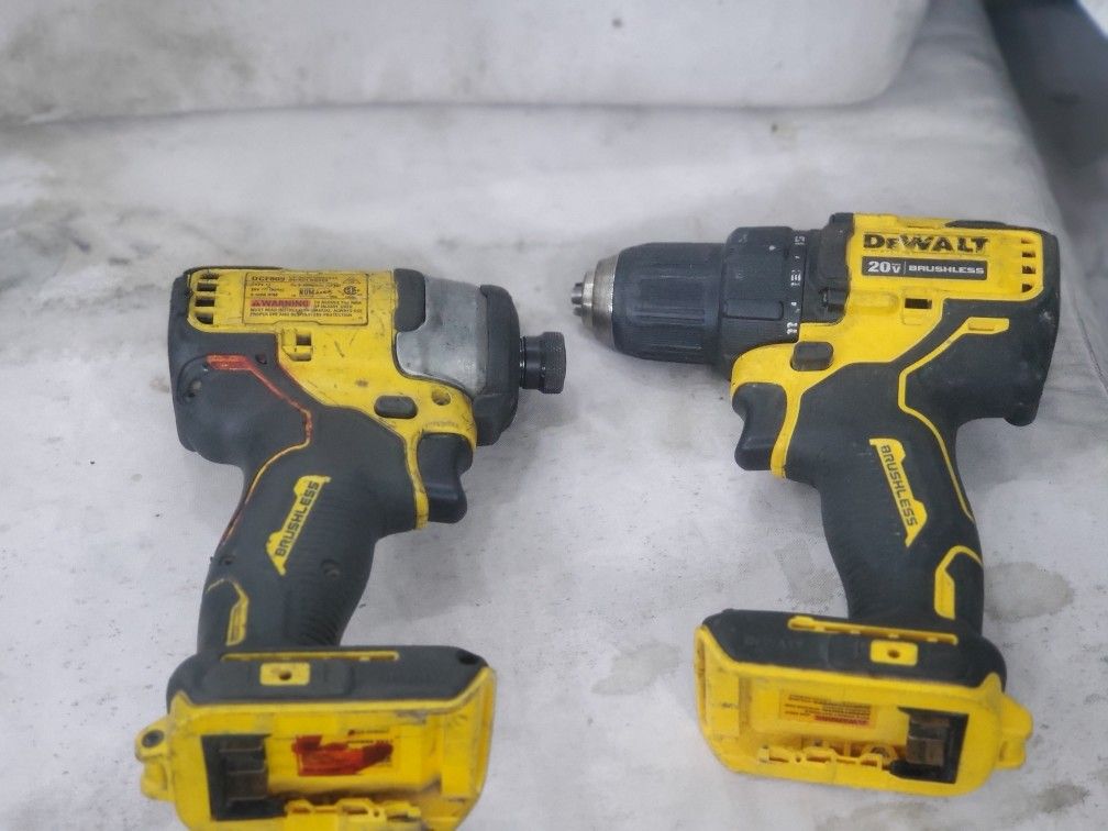 Dewalt Drill And Impact Drill 20v  Tools Only