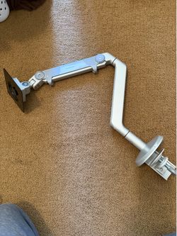 Human scale computer monitor arm