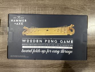 Wooden Pong Game Miniature beerpong