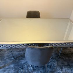 Glass Dining Room Table Set