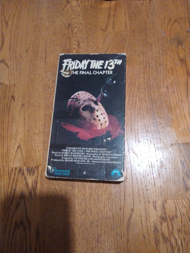 Friday The 13th The Final Chapter Vhs
