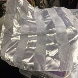 White Satin Napkins & Sashes 