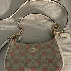 Coach Teri Heart Print Bag 