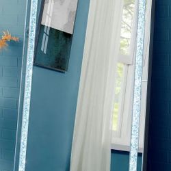 GLAM BLING LED FULL LENGTH FLOOR VANITY BEDROOM DRESSING ROOM BEAUTY SALON MIRROR - ESPEJO