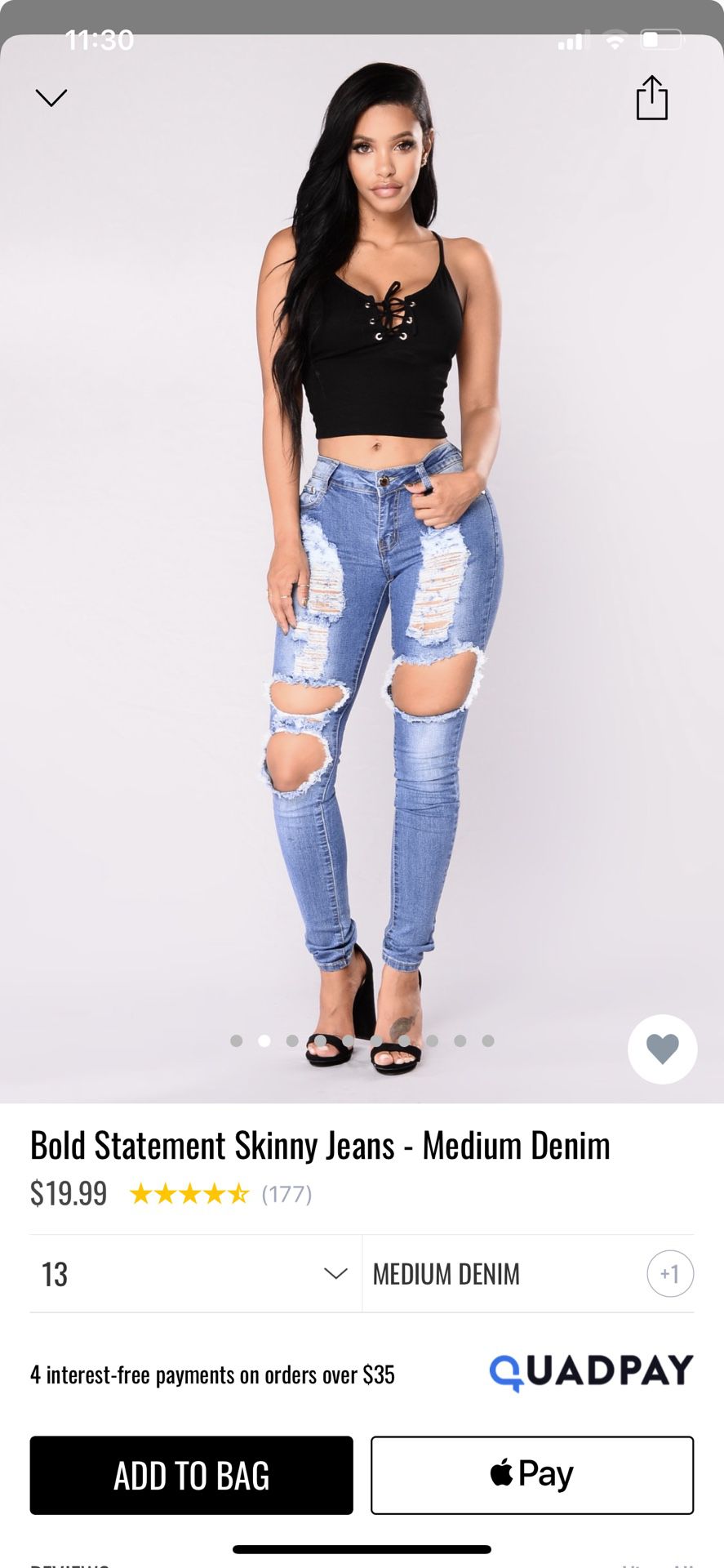 Fashion Nova Skinny Jeans