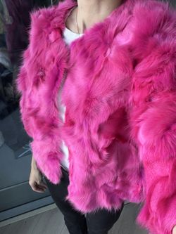 Hot Pink Fur Jacket