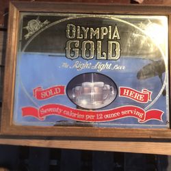 Beer Sign Mirror Vintage